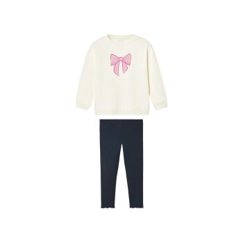 lupilu® Kinder Set, 2-teilig (beige/navy, 110/116) - B-Ware neuwertig
