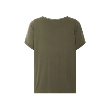 esmara® T-Shirt, mit Rundhalsausschnitt (Olive, XXL(52/54)) - B-Ware neuwertig