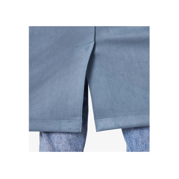 ESMARA® Damen Mantel, in eleganter Veloursoptik (Blau, 40) - B-Ware neuwertig