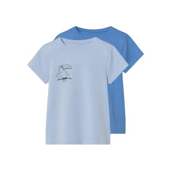 lupilu® Kinder-T-Shirts, 2 Stück (hellblau/blau, 110/116) - B-Ware neuwertig
