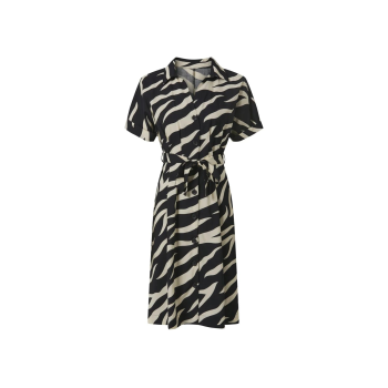 ESMARA® Damen Wickelkleid / Kleid, mit Bindeband (Gemustert, 36) - B-Ware neuwertig