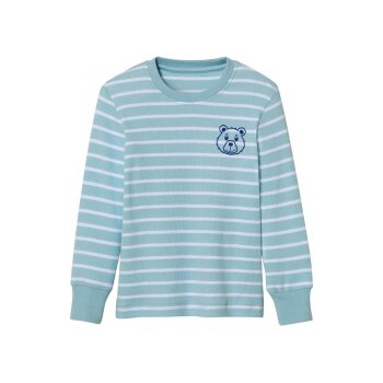 LUPILU® Kleinkinder-Ripp-Pyjama, 122/128, hellblau - B-Ware neuwertig
