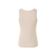 esmara® Damen Gerippte Tops, 2 Stück, in modischer Ripp-Qualität (rosa/beige, L(44/46)) - B-Ware neuwertig