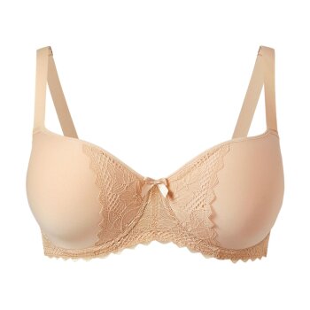 esmara® Damen Spacer-BH, mit Spitze (Beige, 85D) - B-Ware neuwertig