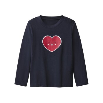 lupilu® Kleinkinder Pyjama mit Hose aus Flanell (Navy, 110/116) - B-Ware neuwertig