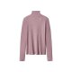 esmara® Damen-Rollkragenshirt, gerippt, M, lila - B-Ware neuwertig