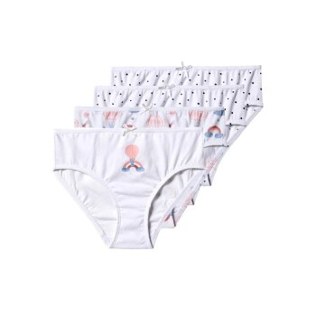 lupilu® Kinder Slips, 4 Stück (Weiß, 110/116) - B-Ware neuwertig