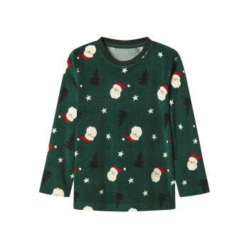 LUPILU® Kinder-Velours-Pyjama (Grün, 110/116) - B-Ware neuwertig