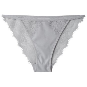 ESMARA® Damen Slips mit Spitze, 2 Stück (Silber, M(40/42)) - B-Ware neuwertig