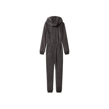 ESMARA® Damen Plüsch-Jumpsuit (Dunkelgrau, M(40/42)) - B-Ware neuwertig
