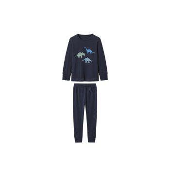 LUPILU® Kleinkinder-Pyjama, 110/116, navy - B-Ware neuwertig