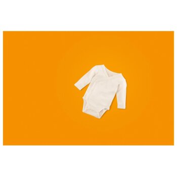LUPILU® Premium Baby-Wickelbody Wolle/Seide (Beige, 74/80) - B-Ware neuwertig