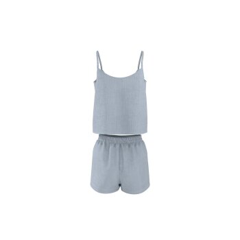 ESMARA® Damen Shorty Musselin-Pyjama (Blau, M (40/42)) - B-Ware neuwertig