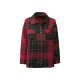 esmara® Damen Overshirt, im Karomuster, leger geschnitten (rot, L (44/46)) - B-Ware neuwertig