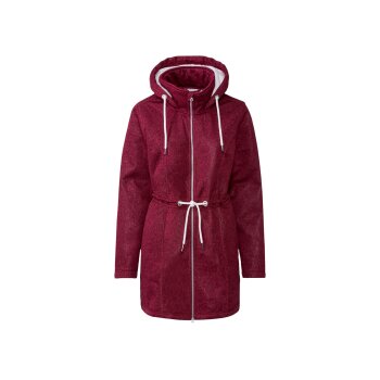 esmara® Damen Thermoparka, aus Strickfleece (rot, S (36/38)) - B-Ware neuwertig