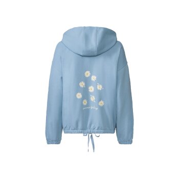 ESMARA® Damen-Sweatjacke, mit Tunnelzug am Saum, XS, blau - B-Ware neuwertig