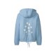 ESMARA® Damen-Sweatjacke, mit Tunnelzug am Saum, XS, blau - B-Ware neuwertig