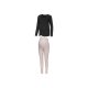 esmara® Damen Umstandspyjama, mit Bio-Baumwolle (Punkte schwarz, S(36/38)) - B-Ware neuwertig