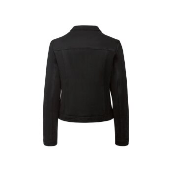 ESMARA® Bikerjacke Damen, in angesagter Velourslederoptik, schwarz, 36 - B-Ware neuwertig