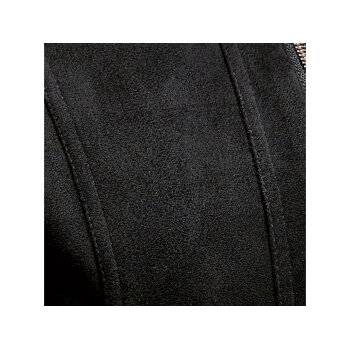 ESMARA® Bikerjacke Damen, in angesagter Velourslederoptik, schwarz, 36 - B-Ware neuwertig