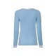ESMARA® Damen-Langarmshirt, mit Baumwolle, L, streifen/hellblau/schwarz/weiß - B-Ware neuwertig