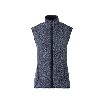ESMARA® Damen Strickfleece Weste, mit Antipilling-Ausrüstung, marine, L (44/46) - B-Ware neuwertig