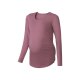esmara Damen Umstands-Langarmshirt, mit Baumwolle (rosa, L(44/46)) - B-Ware neuwertig