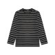 LIVERGY® Herren Pyjama lang, gestreift/schwarz/dunkelgrau, L(52/54) - B-Ware neuwertig