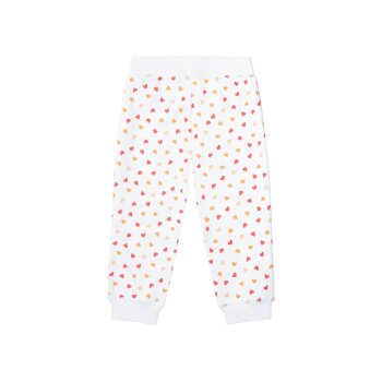 LUPILU® Kleinkinder Sweathose, 2 Stück, mit hohem Baumwollanteil (koralle/weiß, 86/92) - B-Ware neuwertig