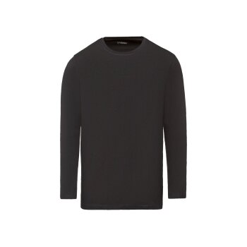 LIVERGY® Herren Langarmshirt, 2 Stück, mit Baumwolle (grau, L(52/54)) - B-Ware neuwertig