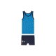 Kleinkinder/Kinder Jungen Unterwäscheset mit Bio-Baumwolle (blau/navy, 134/140) - B-Ware neuwertig