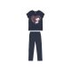 Peanuts Kleinkinder-Mädchen-Pyjama, aus reiner Baumwolle, 122/128, marine/Snoopy - B-Ware neuwertig