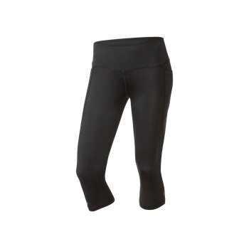 CRIVIT Damen Funktionscapri, schnelltrocknend und feuchtigkeitsableitend (Schwarz, S(36/38)) - B-Ware neuwertig