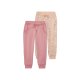 LUPILU® Kleinkinder Sweathose, 2 Stück, mit Baumwolle (pink/apricot, 110/116) - B-Ware neuwertig