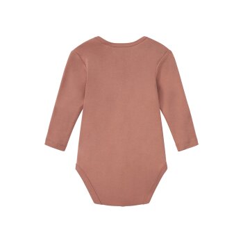 lupilu® Baby Mädchen Langarmbodys, 2 Stück, aus reiner Bio-Baumwolle (Streifen/altrosa, 74/80) - B-Ware neuwertig
