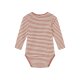 lupilu® Baby Mädchen Langarmbodys, 2 Stück, aus reiner Bio-Baumwolle (Streifen/altrosa, 74/80) - B-Ware neuwertig