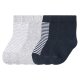 lupilu® Kleinkinder Socken, 7 Paar, mit hohem Bio-Baumwollanteil (marine/grau/weiß, 23/26) - B-Ware neuwertig