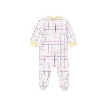 lupilu® Baby Schlafoveral, aus 100 % Bio-Baumwolle (weiß, 62) - B-Ware neuwertig