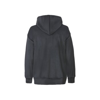 esmara® Damen Hoodie aus weicher Nicki-Qualität (Schwarz, L(44/46)) - B-Ware neuwertig
