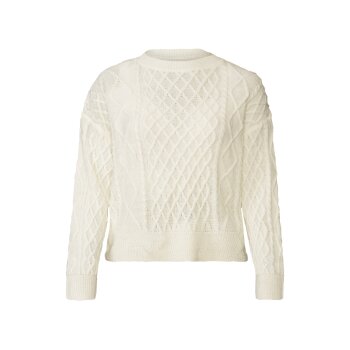 esmara® Damen Grobstrick-Pullover, leger geschnitten (Weiß, L(44/46)) - B-Ware neuwertig