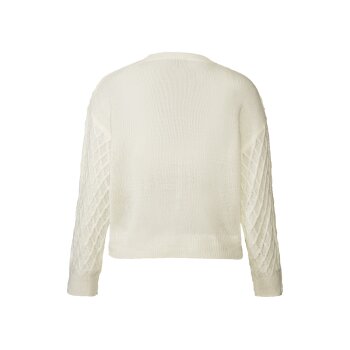esmara® Damen Grobstrick-Pullover, leger geschnitten (Weiß, L(44/46)) - B-Ware neuwertig