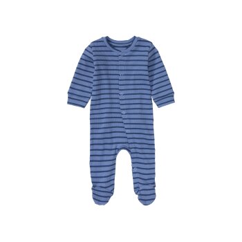 lupilu® Baby Schlafoverall aus reiner Bio-Baumwolle (blau, 62) - B-Ware neuwertig