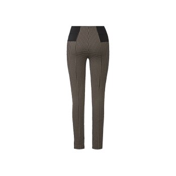 esmara® Damen Shaping-Jeggings mit hohem Bund (gemustert schwarz/beige, L(44/46)) - B-Ware neuwertig