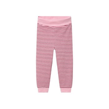 lupilu® Baby Jogginghosen, 3 Stück, mit Bio-Baumwolle (Streifen/weiß/lila, 74/80) - B-Ware neuwertig