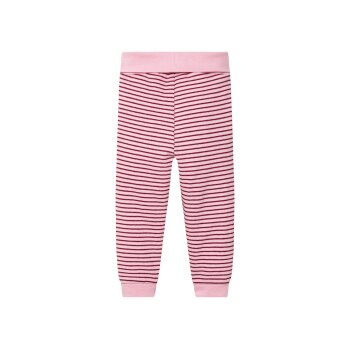 lupilu® Baby Jogginghosen, 3 Stück, mit Bio-Baumwolle (Streifen/weiß/lila, 74/80) - B-Ware neuwertig