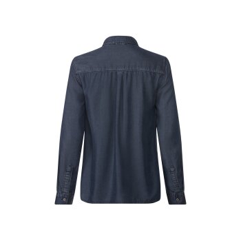 esmara® Damen Bluse, im Denim-Look (dunkelblau, 46) - B-Ware neuwertig