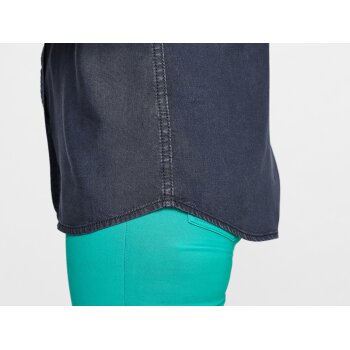 esmara® Damen Bluse, im Denim-Look (dunkelblau, 46) - B-Ware neuwertig