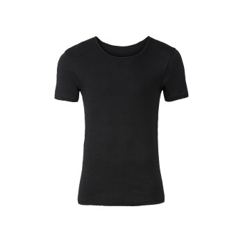 LIVERGY® Herren Unterhemden, 3 Stück, in Feinripp-Qualität (V-Ausschnitt, Schwarz, 4/S) - B-Ware neuwertig