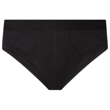 LIVERGY® Herren Slips, 3 Stück, mit hohem Baumwollanteil (schwarz/grau/weiß, 4/S) - B-Ware neuwertig