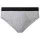 LIVERGY® Herren Slips, 3 Stück, mit hohem Baumwollanteil (schwarz/grau/weiß, 4/S) - B-Ware neuwertig